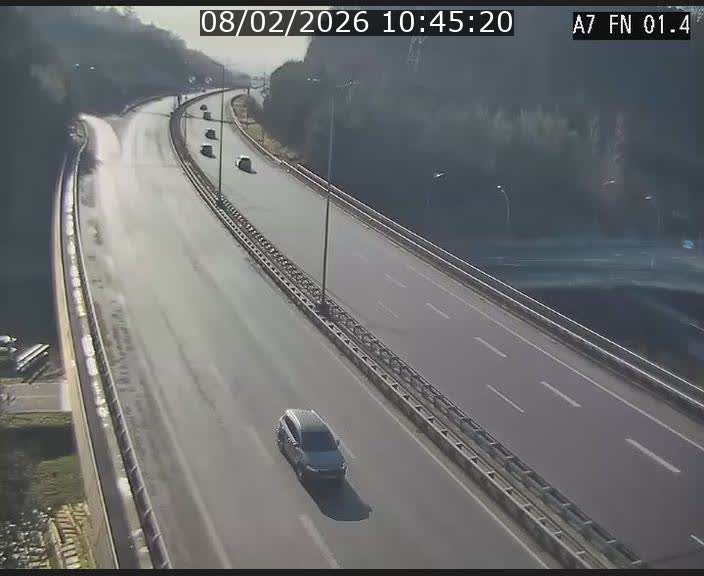 <h2>Caméra autoroute Luxembourg A7 - Tunnel Stafelter - direction Echangeur Grünewald</h2>