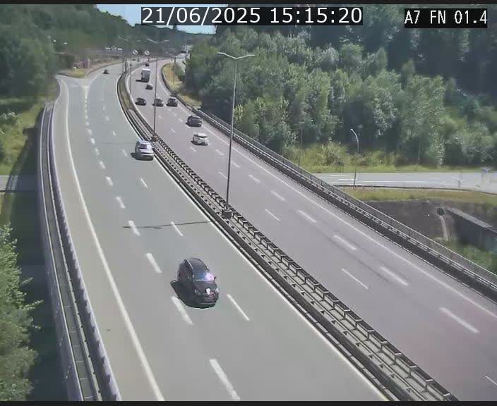 <h2>Caméra autoroute Luxembourg A7 - Tunnel Stafelter - direction Echangeur Grünewald</h2>