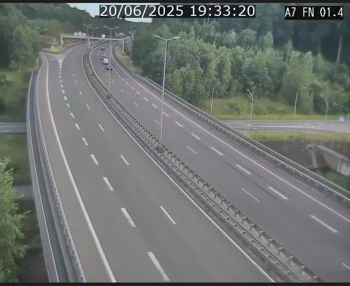 <h2>Caméra autoroute Luxembourg A7 - Tunnel Stafelter - direction Echangeur Grünewald</h2>