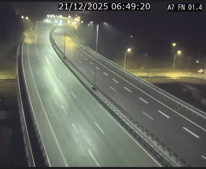 <h2>Caméra autoroute Luxembourg A7 - Tunnel Stafelter - direction Echangeur Grünewald</h2>