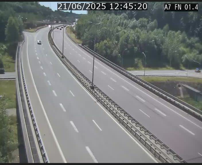 <h2>Caméra autoroute Luxembourg A7 - Tunnel Stafelter - direction Echangeur Grünewald</h2>