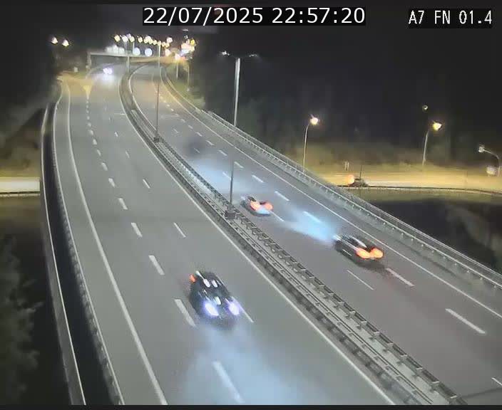 <h2>Caméra autoroute Luxembourg A7 - Tunnel Stafelter - direction Echangeur Grünewald</h2>
