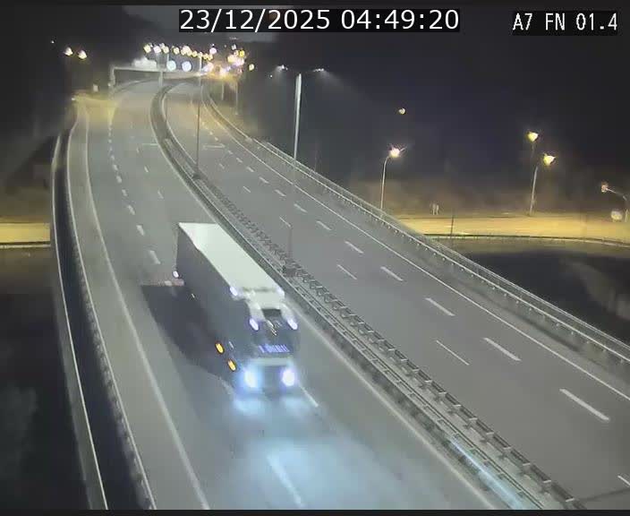 <h2>Caméra autoroute Luxembourg A7 - Tunnel Stafelter - direction Echangeur Grünewald</h2>