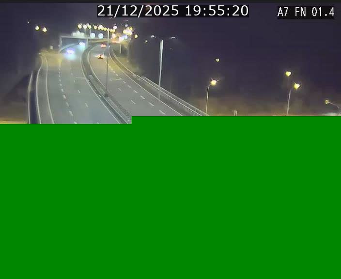 <h2>Caméra autoroute Luxembourg A7 - Tunnel Stafelter - direction Echangeur Grünewald</h2>