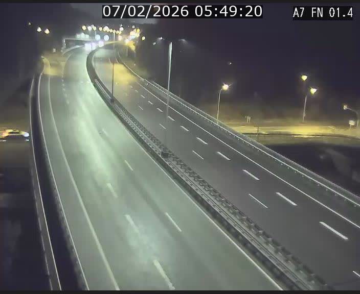 <h2>Caméra autoroute Luxembourg A7 - Tunnel Stafelter - direction Echangeur Grünewald</h2>
