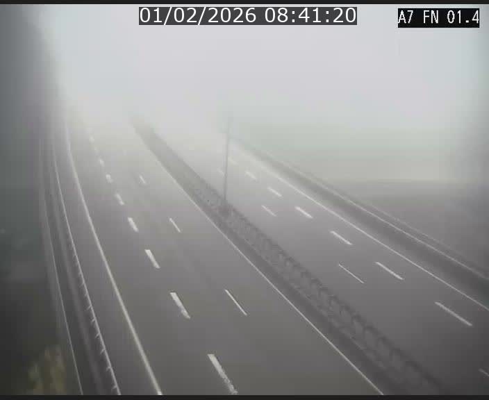 <h2>Caméra autoroute Luxembourg A7 - Tunnel Stafelter - direction Echangeur Grünewald</h2>