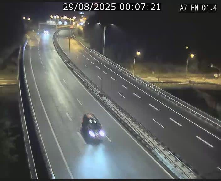 <h2>Caméra autoroute Luxembourg A7 - Tunnel Stafelter - direction Echangeur Grünewald</h2>