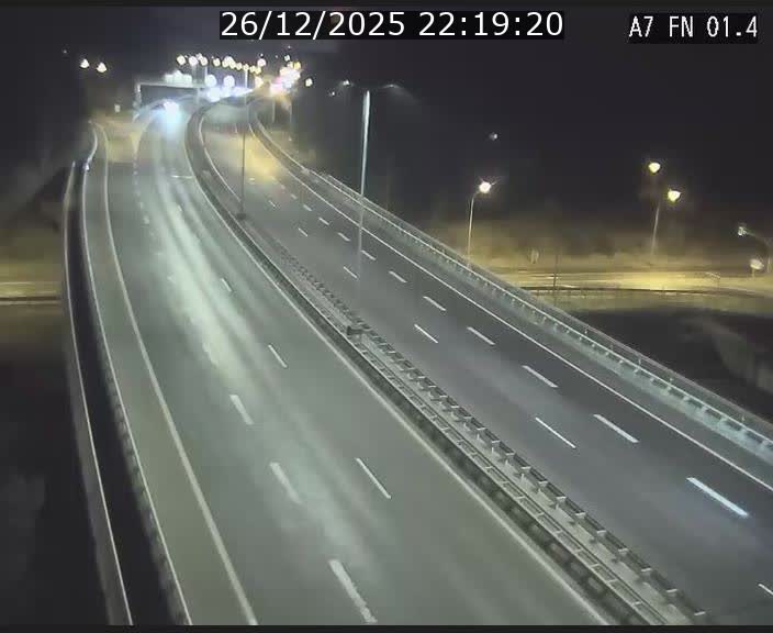 <h2>Caméra autoroute Luxembourg A7 - Tunnel Stafelter - direction Echangeur Grünewald</h2>