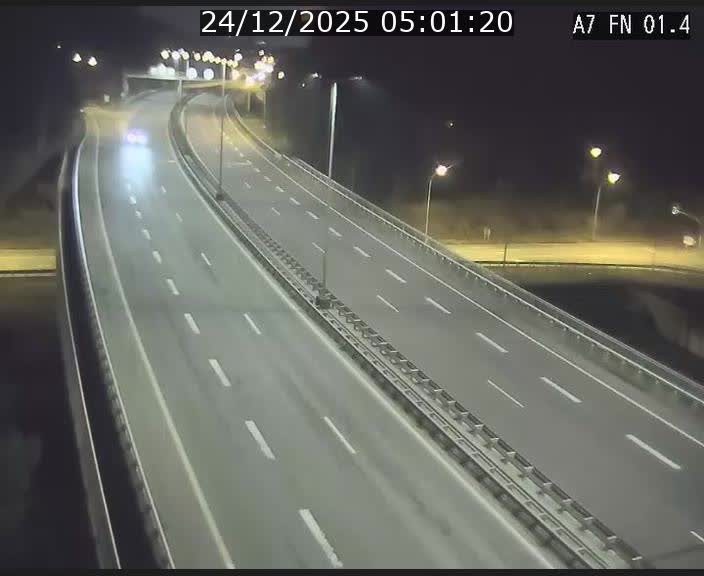 <h2>Caméra autoroute Luxembourg A7 - Tunnel Stafelter - direction Echangeur Grünewald</h2>