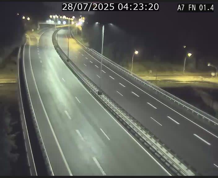 <h2>Caméra autoroute Luxembourg A7 - Tunnel Stafelter - direction Echangeur Grünewald</h2>