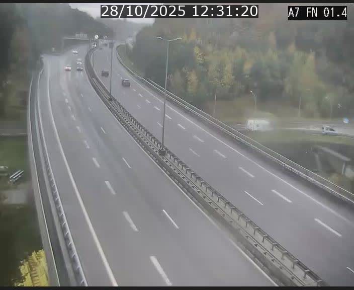 <h2>Caméra autoroute Luxembourg A7 - Tunnel Stafelter - direction Echangeur Grünewald</h2>