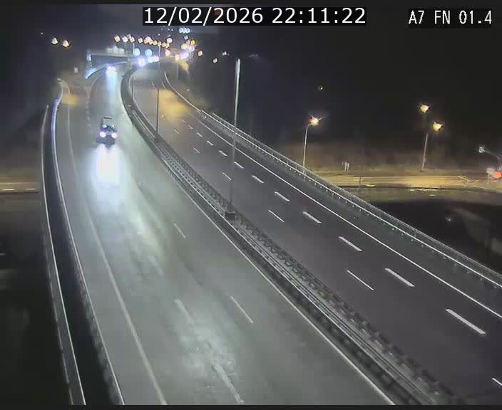 <h2>Caméra autoroute Luxembourg A7 - Tunnel Stafelter - direction Echangeur Grünewald</h2>