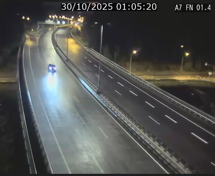 <h2>Caméra autoroute Luxembourg A7 - Tunnel Stafelter - direction Echangeur Grünewald</h2>