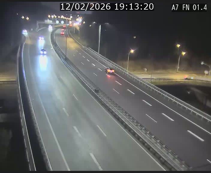 <h2>Caméra autoroute Luxembourg A7 - Tunnel Stafelter - direction Echangeur Grünewald</h2>