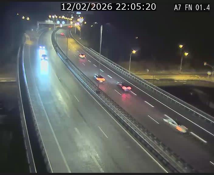 <h2>Caméra autoroute Luxembourg A7 - Tunnel Stafelter - direction Echangeur Grünewald</h2>