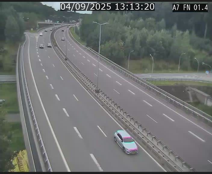 <h2>Caméra autoroute Luxembourg A7 - Tunnel Stafelter - direction Echangeur Grünewald</h2>