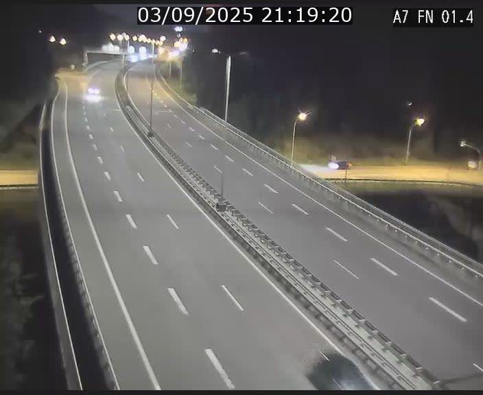 <h2>Caméra autoroute Luxembourg A7 - Tunnel Stafelter - direction Echangeur Grünewald</h2>