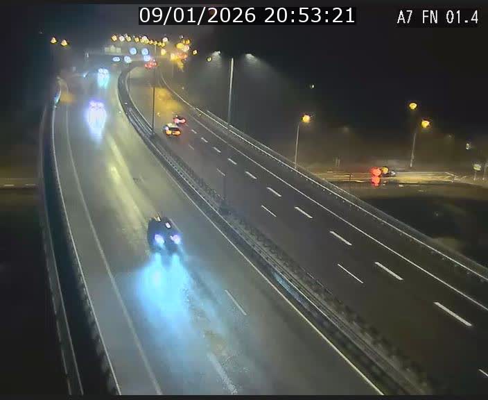 <h2>Caméra autoroute Luxembourg A7 - Tunnel Stafelter - direction Echangeur Grünewald</h2>