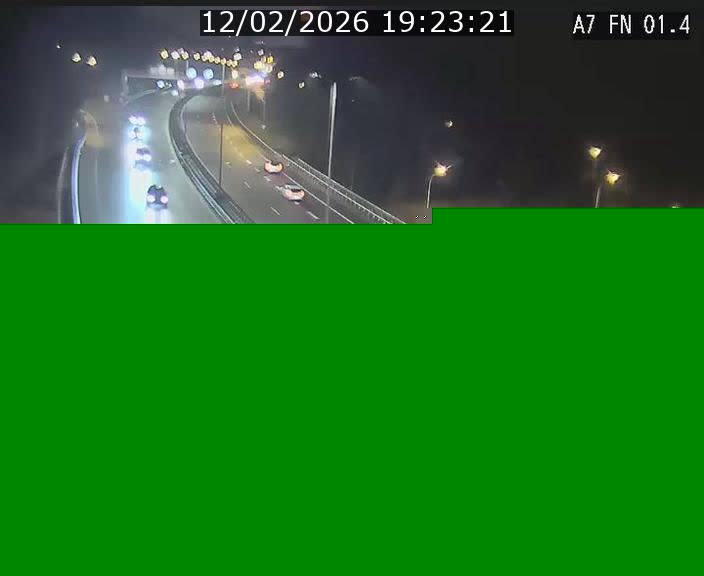 <h2>Caméra autoroute Luxembourg A7 - Tunnel Stafelter - direction Echangeur Grünewald</h2>