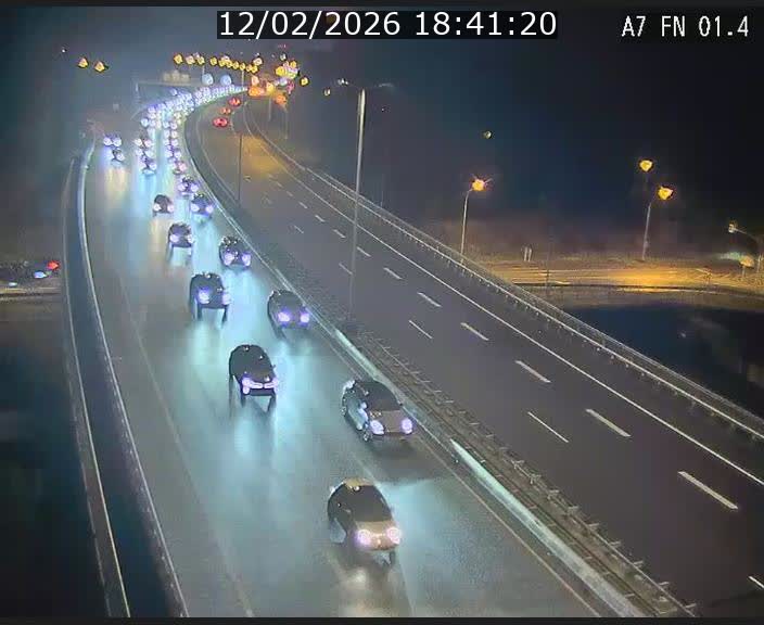 <h2>Caméra autoroute Luxembourg A7 - Tunnel Stafelter - direction Echangeur Grünewald</h2>