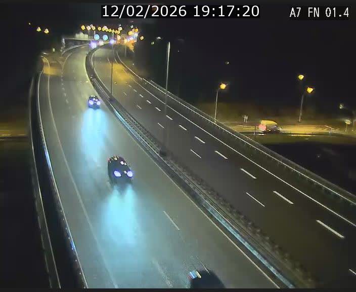 <h2>Caméra autoroute Luxembourg A7 - Tunnel Stafelter - direction Echangeur Grünewald</h2>