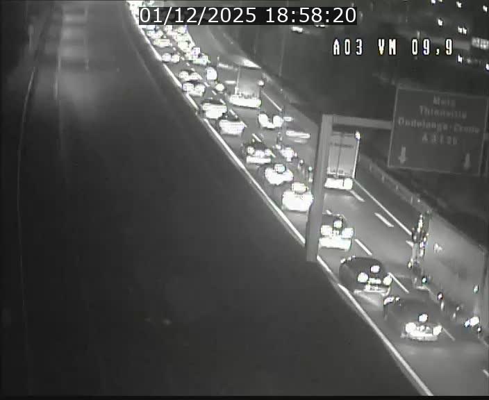 <h2>Webcam Autoroute à la Croix de Bettembourg - A3 - BK 9.9 - direction France</h2>