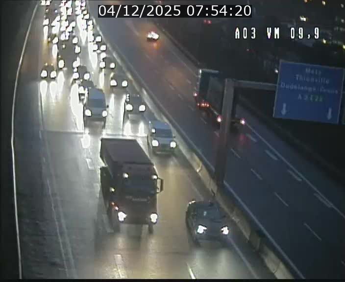 <h2>Webcam Autoroute à la Croix de Bettembourg - A3 - BK 9.9 - direction France</h2>