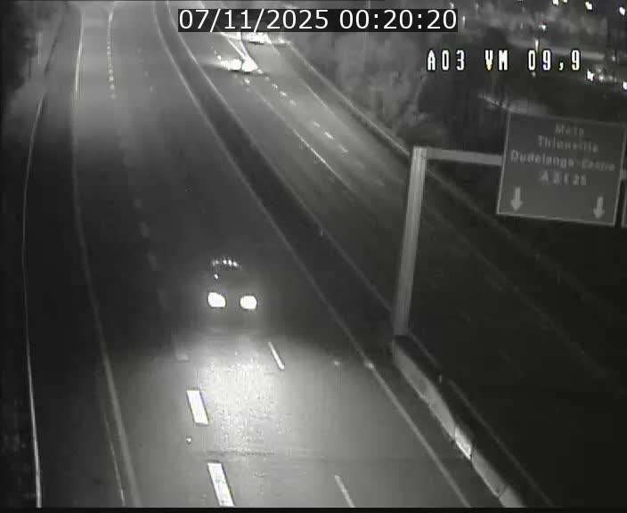 <h2>Webcam Autoroute à la Croix de Bettembourg - A3 - BK 9.9 - direction France</h2>