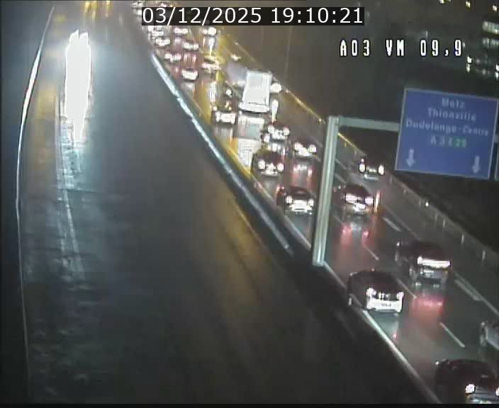 <h2>Webcam Autoroute à la Croix de Bettembourg - A3 - BK 9.9 - direction France</h2>