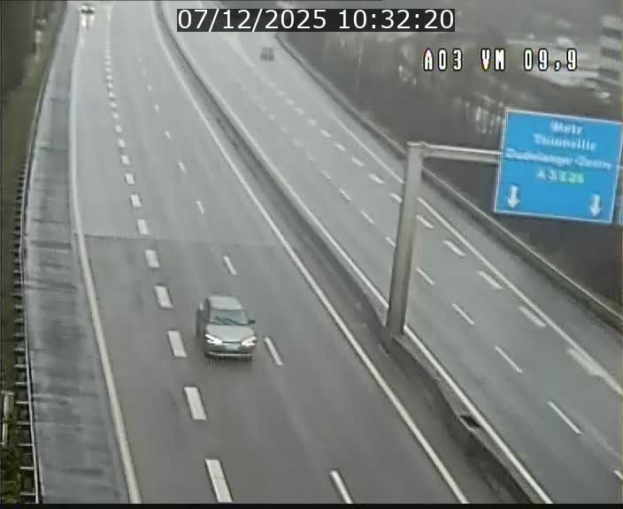 <h2>Webcam Autoroute à la Croix de Bettembourg - A3 - BK 9.9 - direction France</h2>