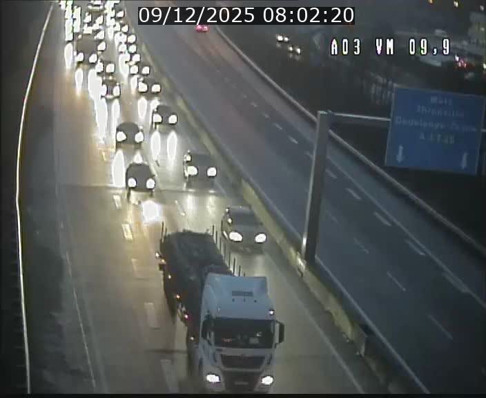 <h2>Webcam Autoroute à la Croix de Bettembourg - A3 - BK 9.9 - direction France</h2>