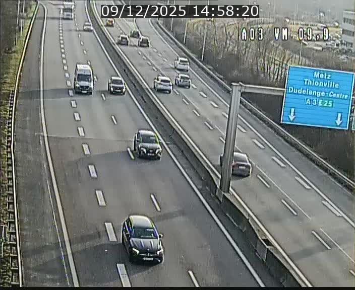 Webcam Autoroute à la Croix de Bettembourg - A3 - BK 9.9 - direction France