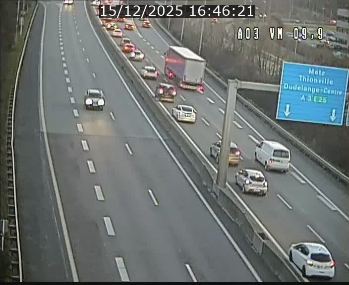 <h2>Webcam Autoroute à la Croix de Bettembourg - A3 - BK 9.9 - direction France</h2>