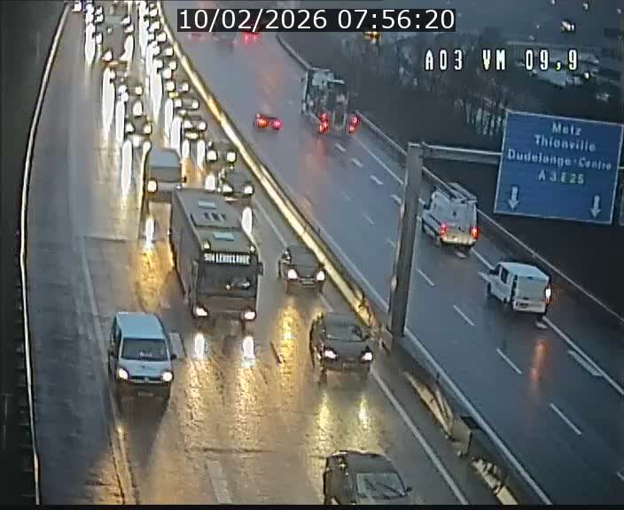 Webcam Autoroute à la Croix de Bettembourg - A3 - BK 9.9 - direction France