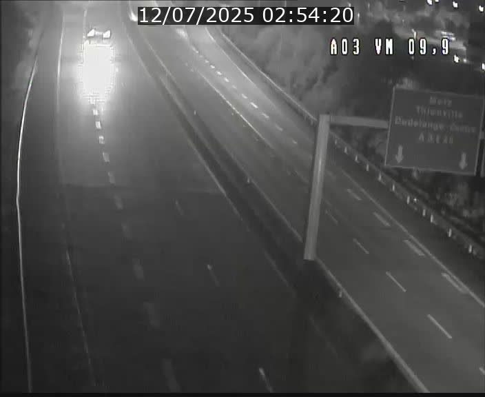 Webcam Autoroute à la Croix de Bettembourg - A3 - BK 9.9 - direction France