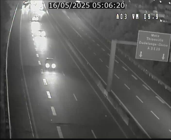 <h2>Webcam Autoroute à la Croix de Bettembourg - A3 - BK 9.9 - direction France</h2>