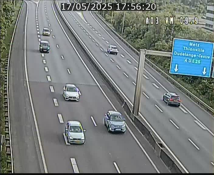<h2>Webcam Autoroute à la Croix de Bettembourg - A3 - BK 9.9 - direction France</h2>
