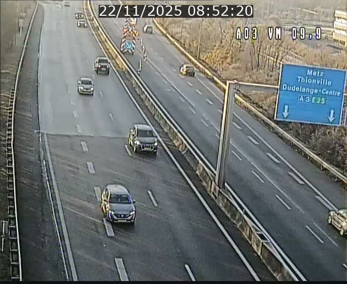 Webcam Autoroute à la Croix de Bettembourg - A3 - BK 9.9 - direction France