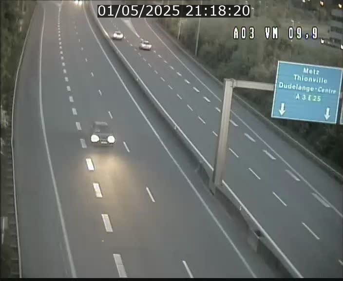 Webcam Autoroute à la Croix de Bettembourg - A3 - BK 9.9 - direction France