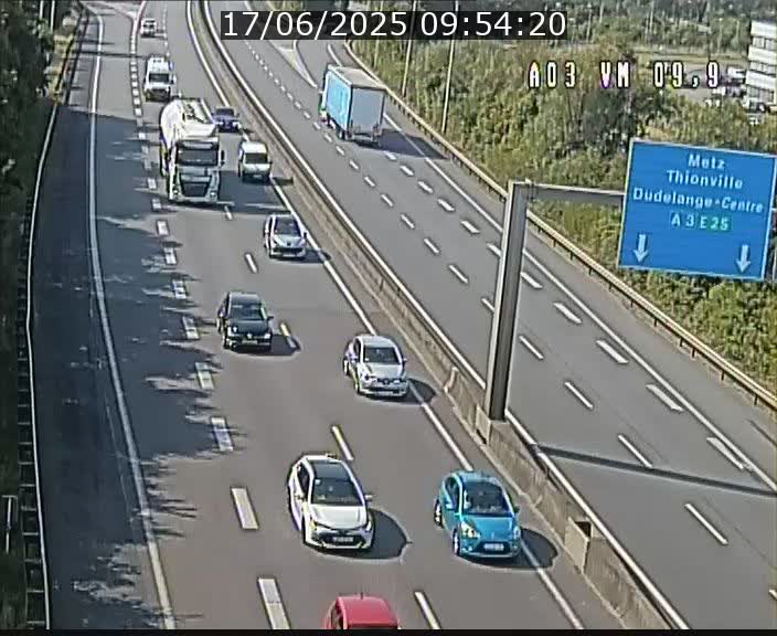 Webcam Autoroute à la Croix de Bettembourg - A3 - BK 9.9 - direction France