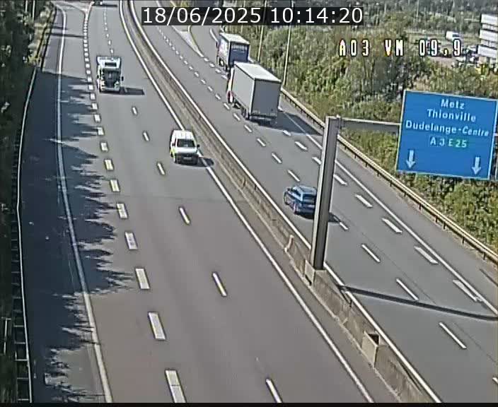 Webcam Autoroute à la Croix de Bettembourg - A3 - BK 9.9 - direction France