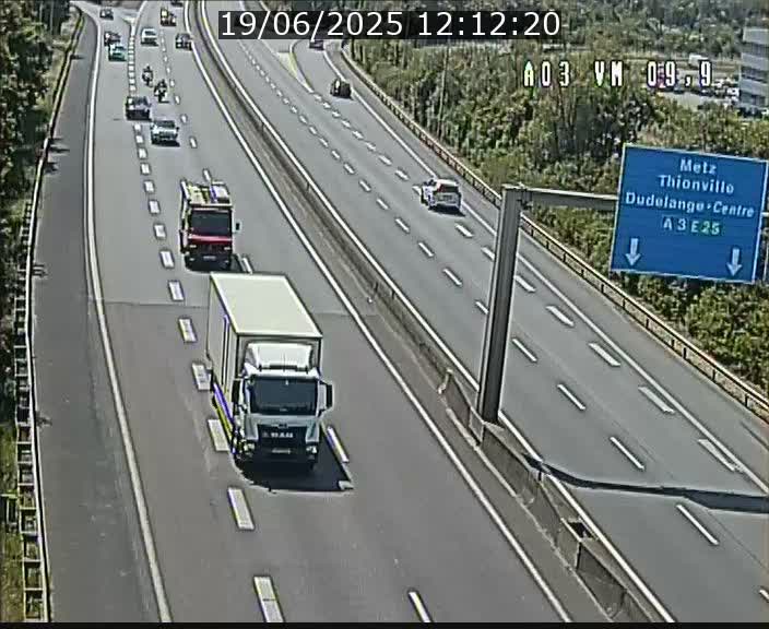 Webcam Autoroute à la Croix de Bettembourg - A3 - BK 9.9 - direction France