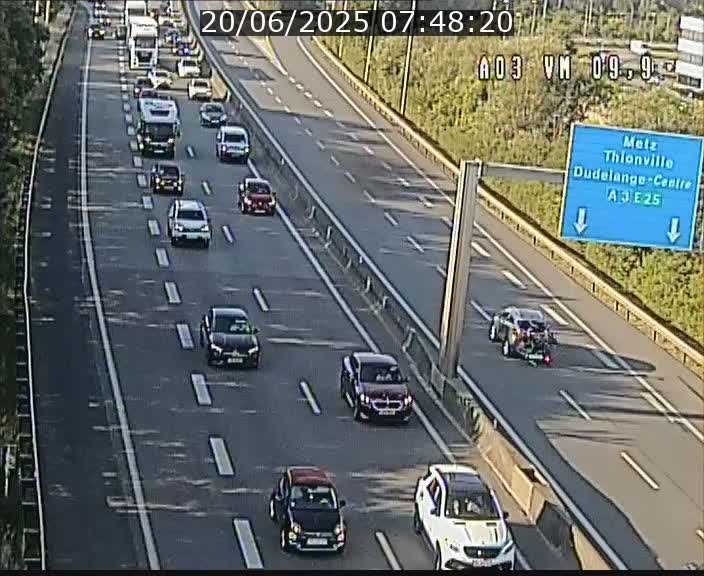 Webcam Autoroute à la Croix de Bettembourg - A3 - BK 9.9 - direction France