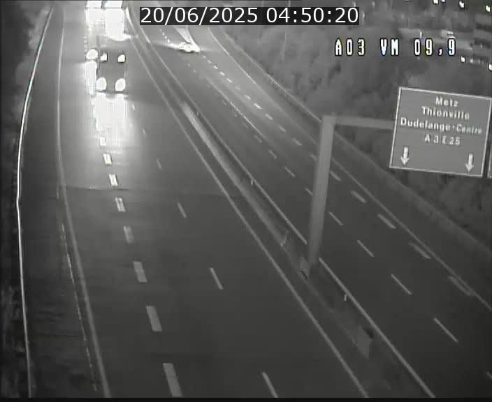 Webcam Autoroute à la Croix de Bettembourg - A3 - BK 9.9 - direction France