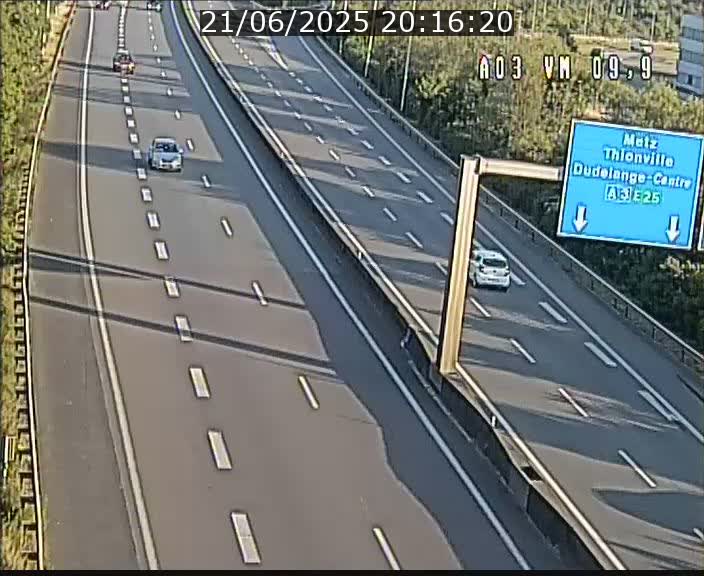 Webcam Autoroute à la Croix de Bettembourg - A3 - BK 9.9 - direction France