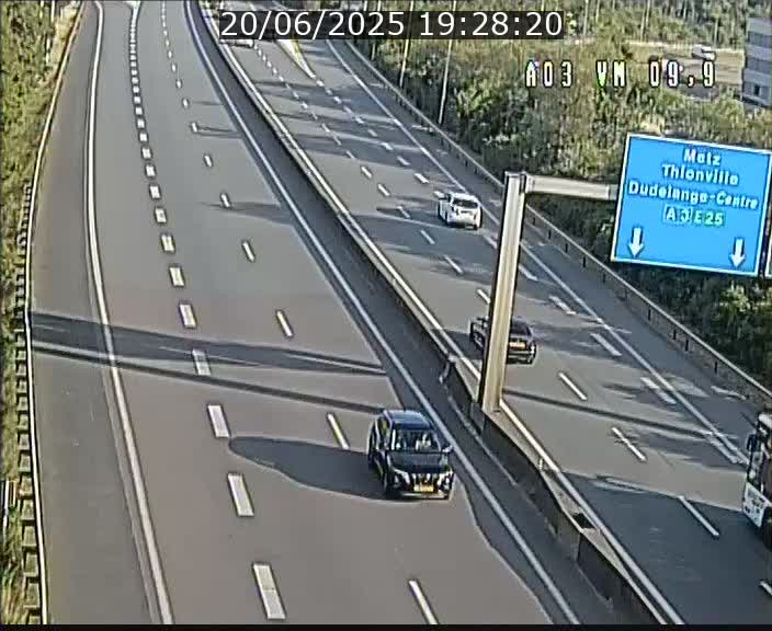 Webcam Autoroute à la Croix de Bettembourg - A3 - BK 9.9 - direction France