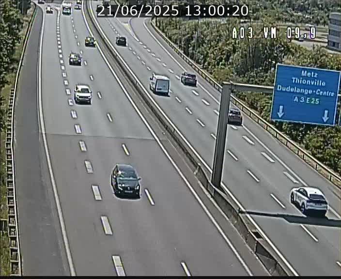 Webcam Autoroute à la Croix de Bettembourg - A3 - BK 9.9 - direction France