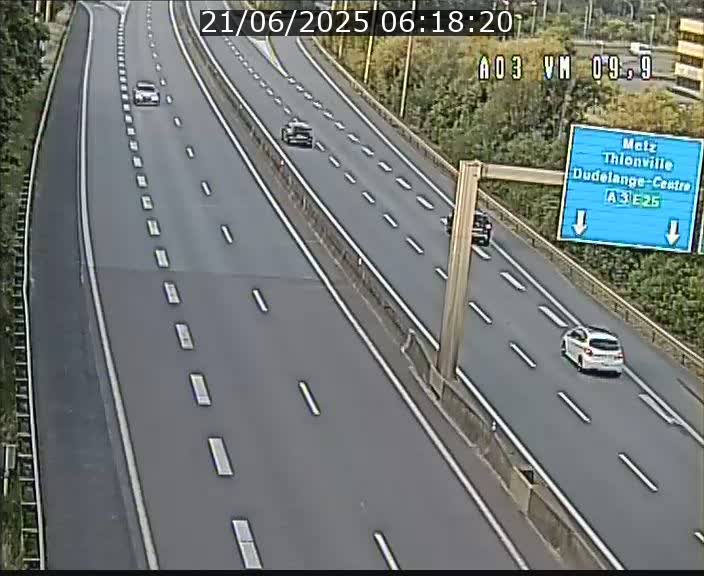 Webcam Autoroute à la Croix de Bettembourg - A3 - BK 9.9 - direction France