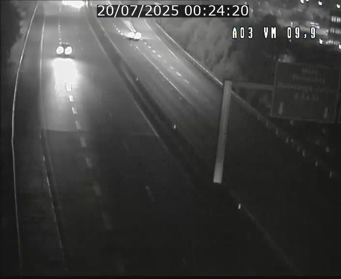 Webcam Autoroute à la Croix de Bettembourg - A3 - BK 9.9 - direction France