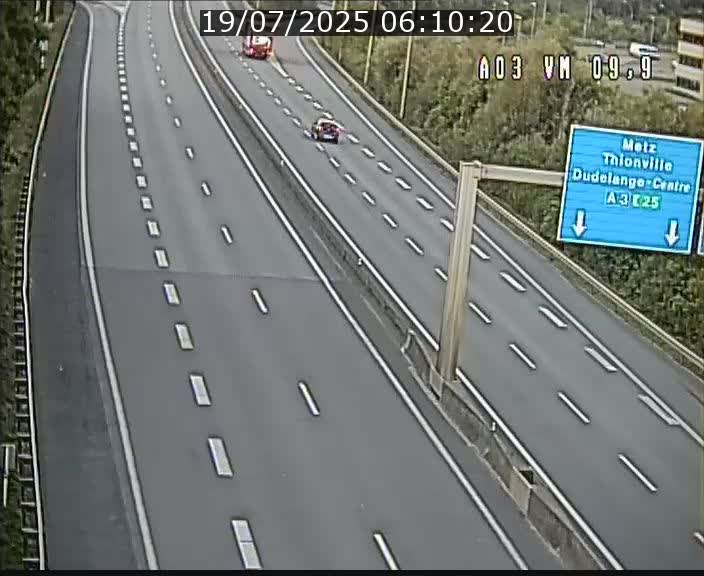Webcam Autoroute à la Croix de Bettembourg - A3 - BK 9.9 - direction France